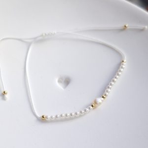 Bracelet cordon Nini perle et perle