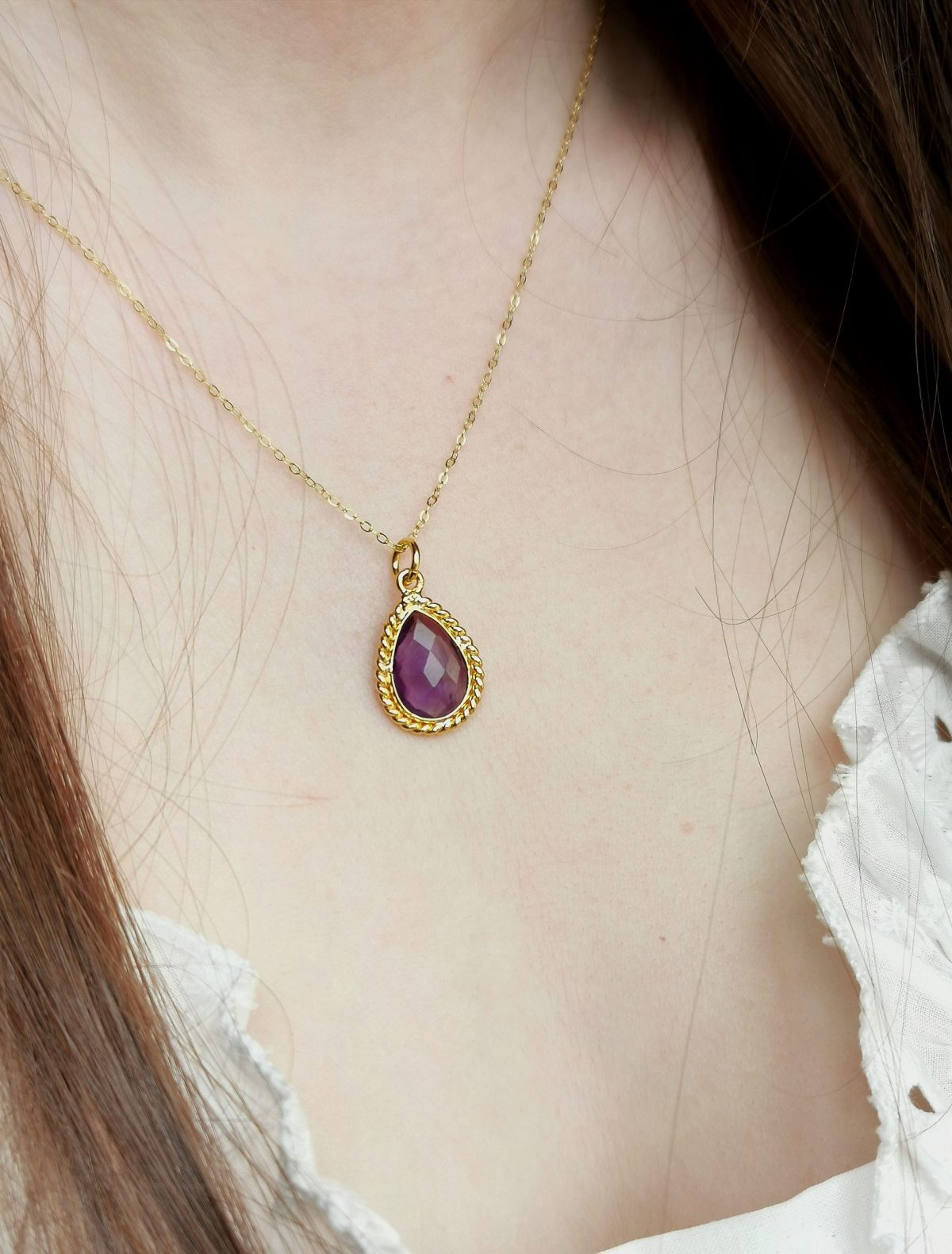 Collier Olympe améthyste