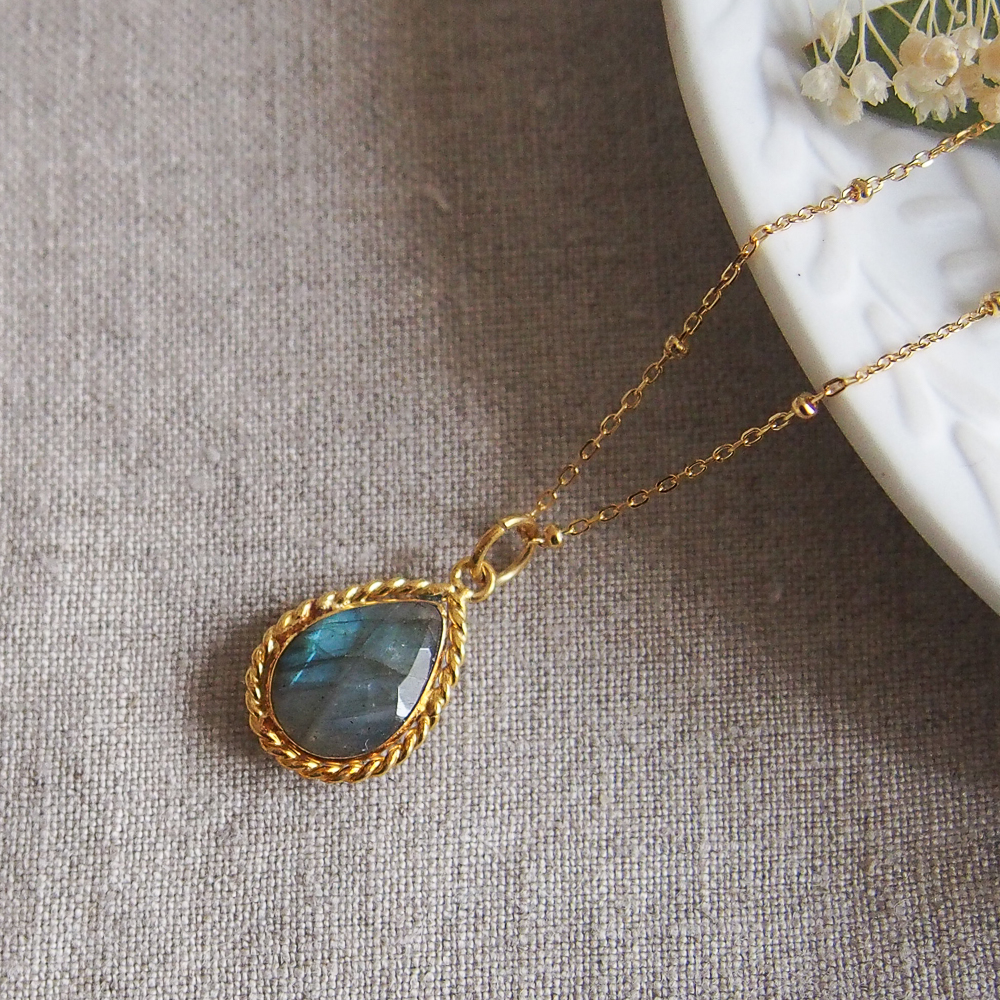 Collier Olympe labradorite