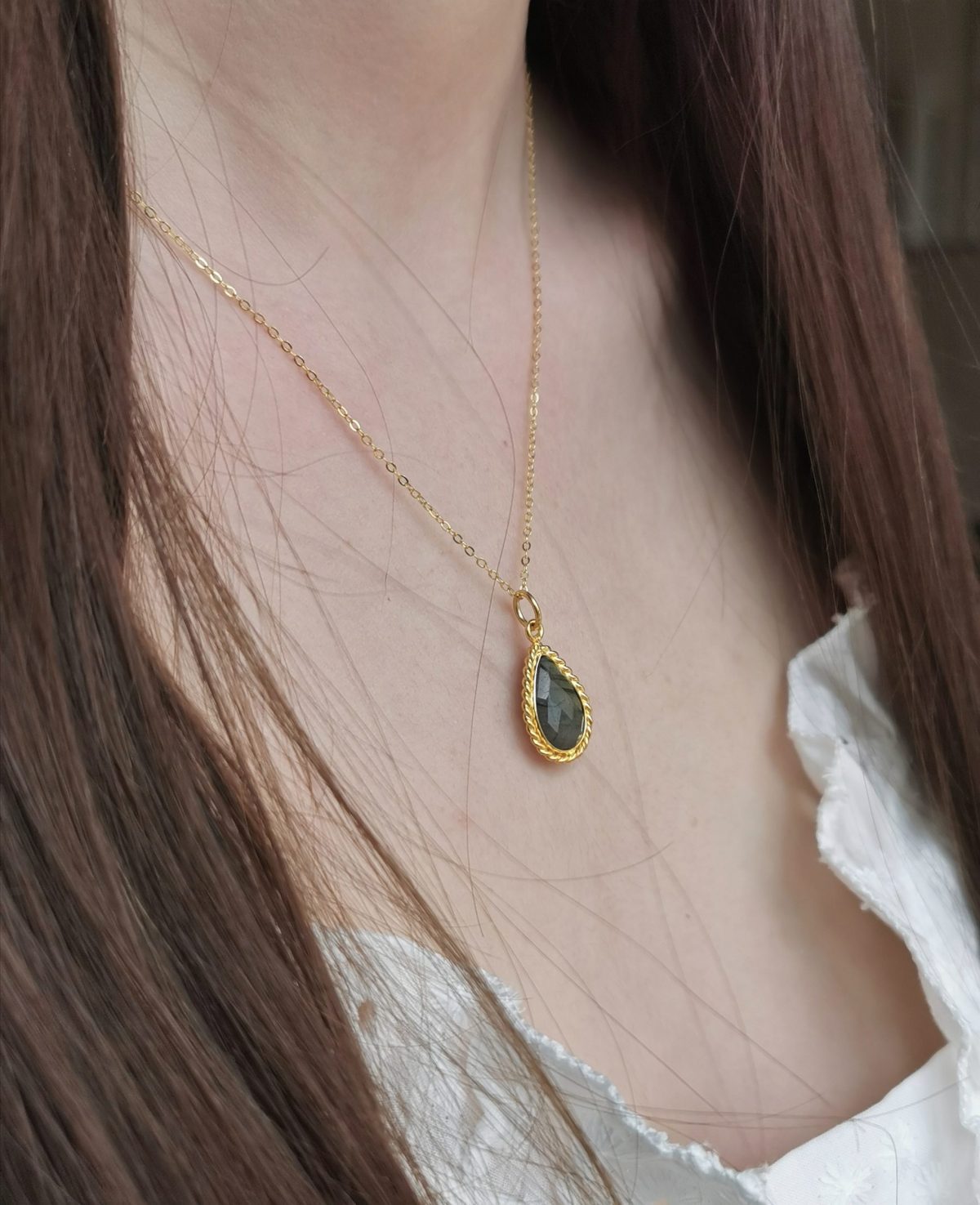 Collier Olympe labradorite