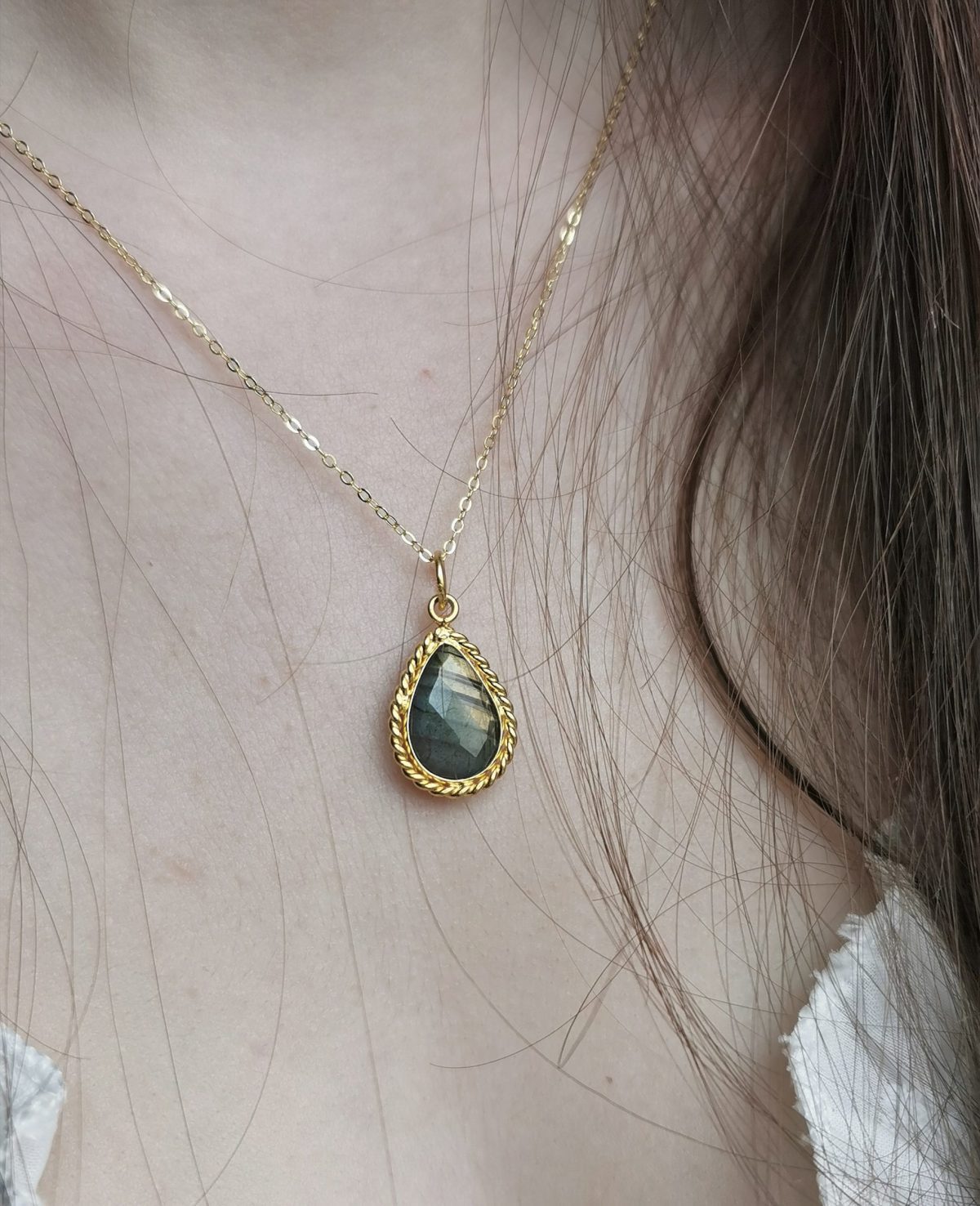 Collier Olympe labradorite