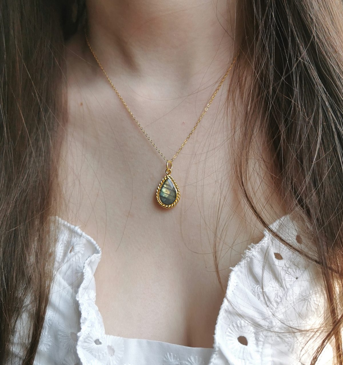 Collier Olympe labradorite