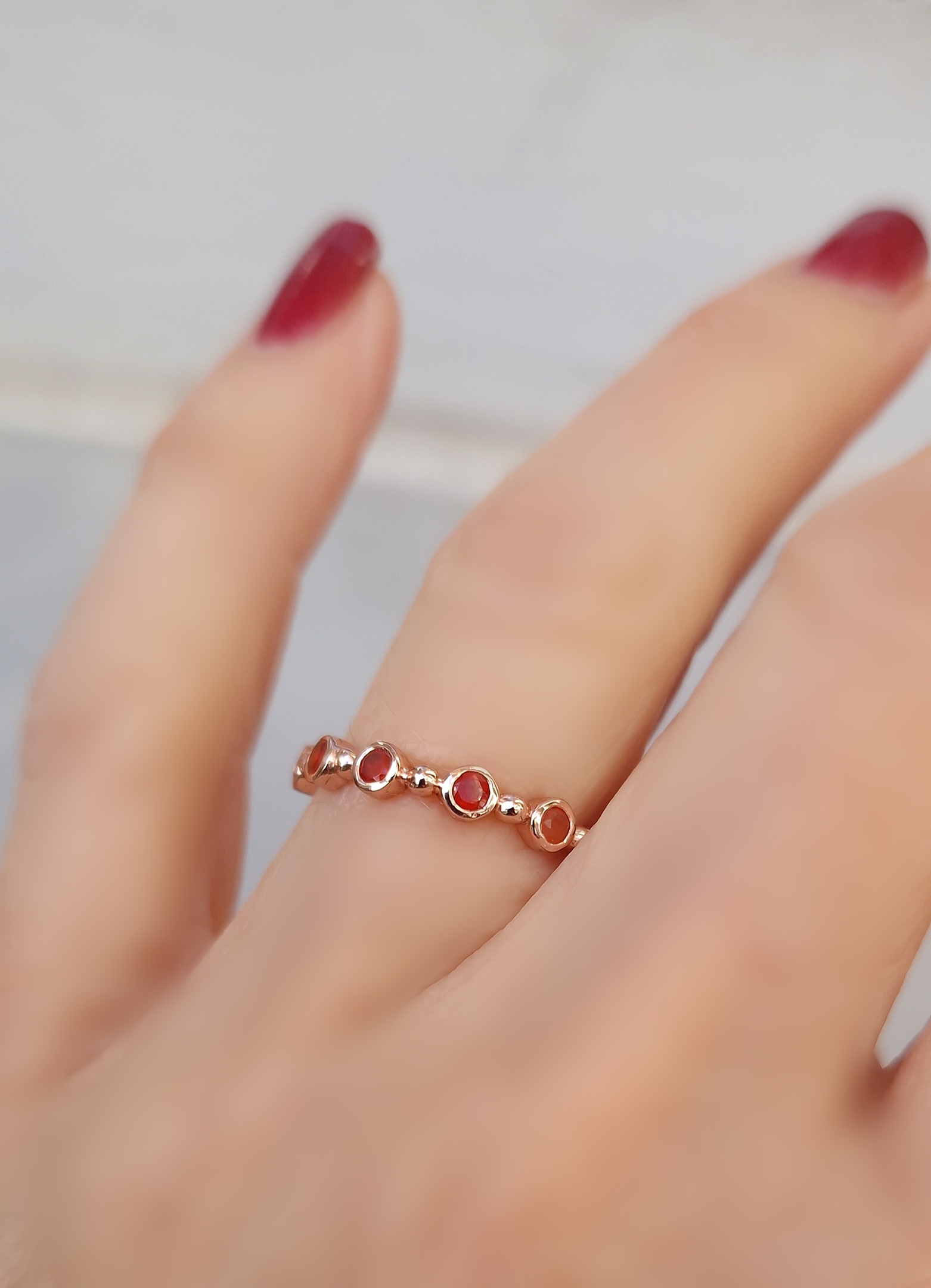 Bague Couronne cornaline