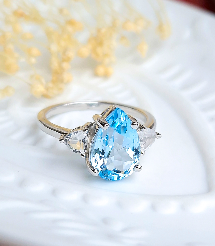 Bague Azzura topaze bleue Bague Azzura topaze bleue