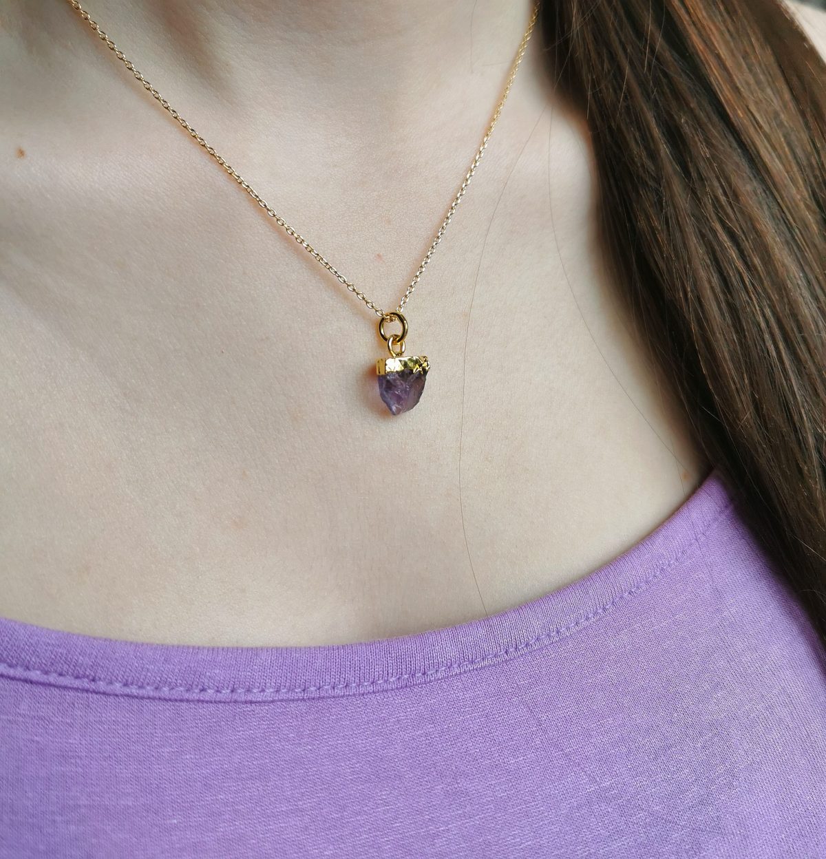 Collier Esprit libre chaîne améthyste