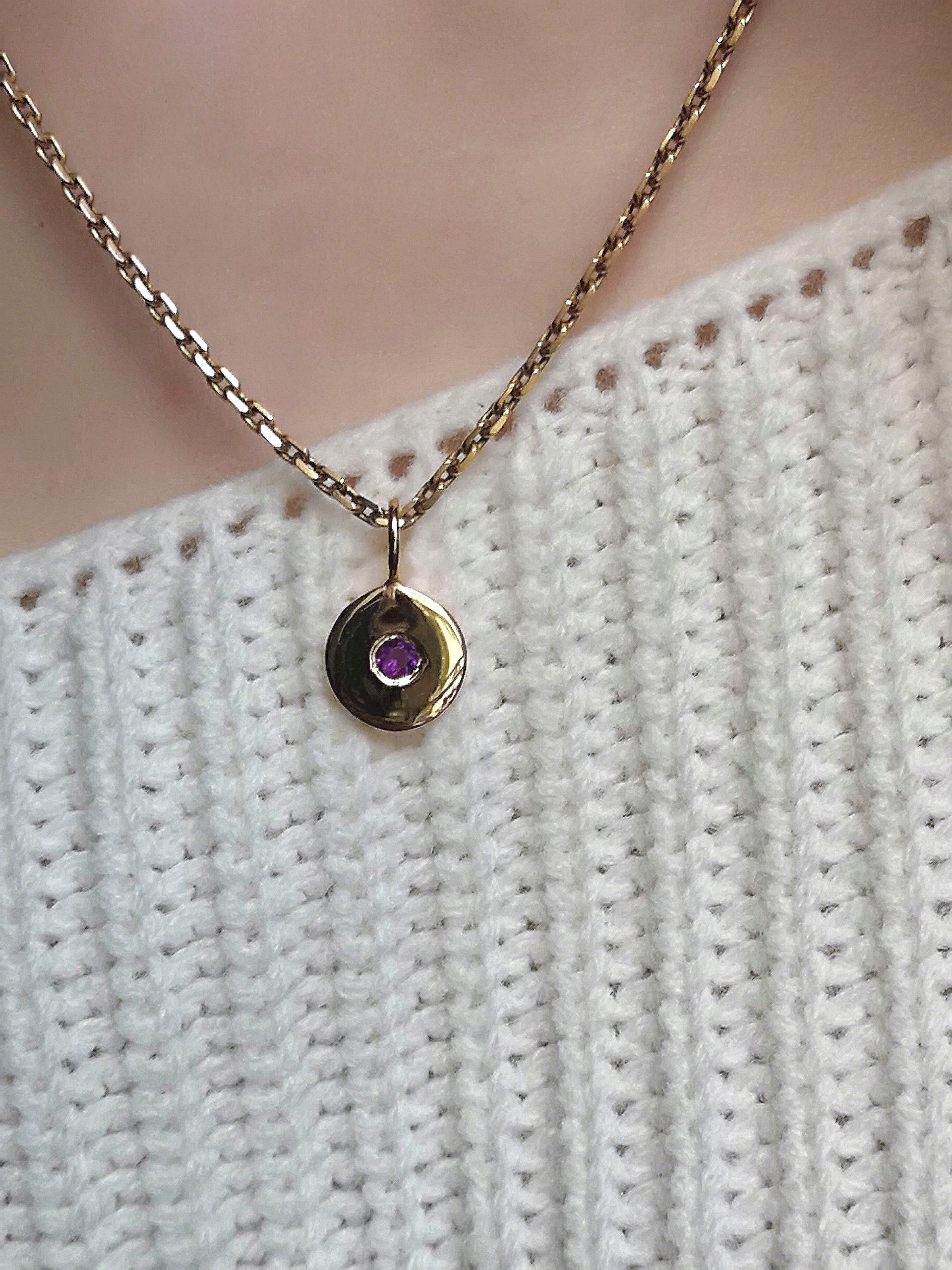 Pendentif Eclat améthyste