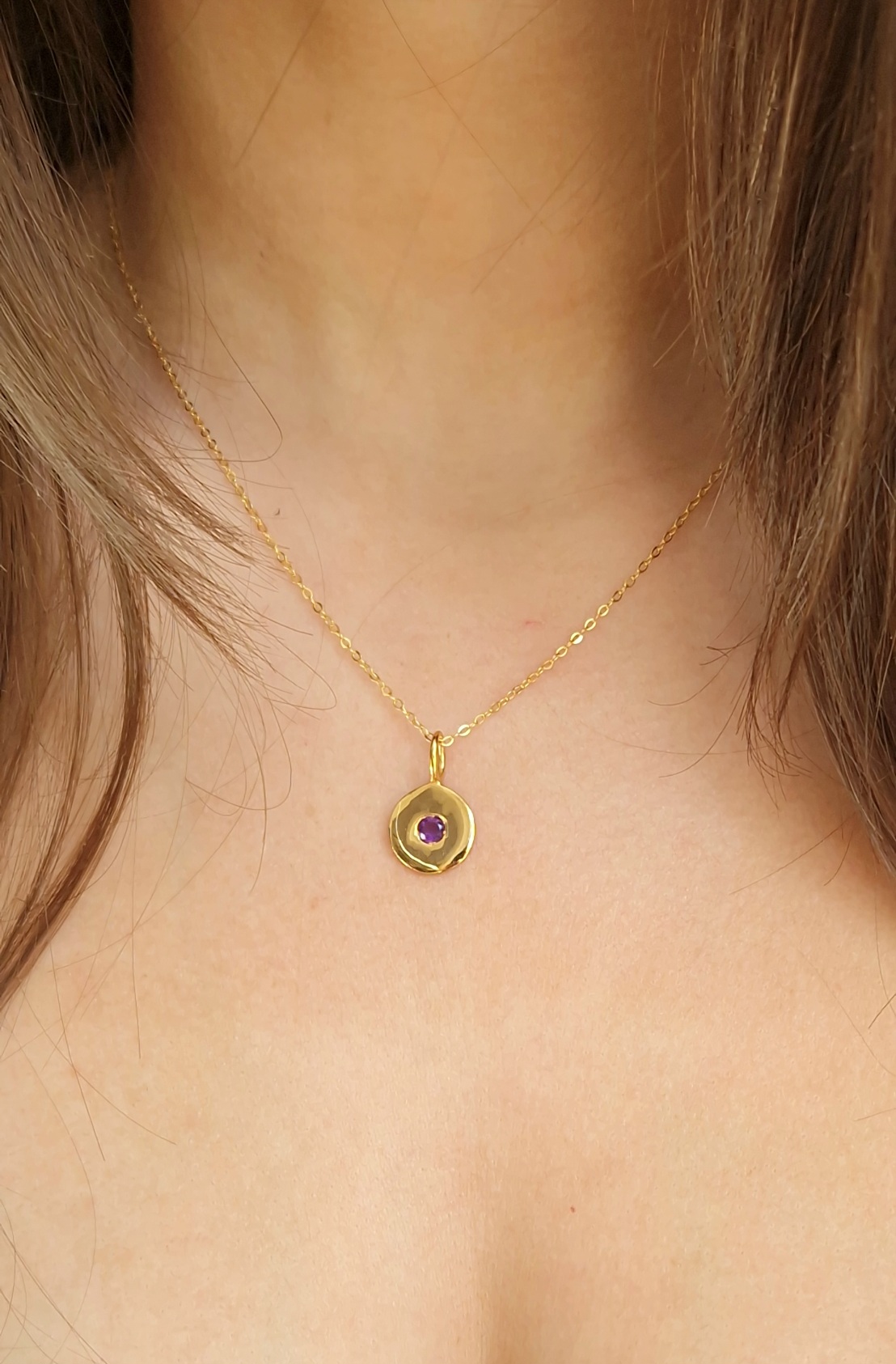 Pendentif Eclat améthyste