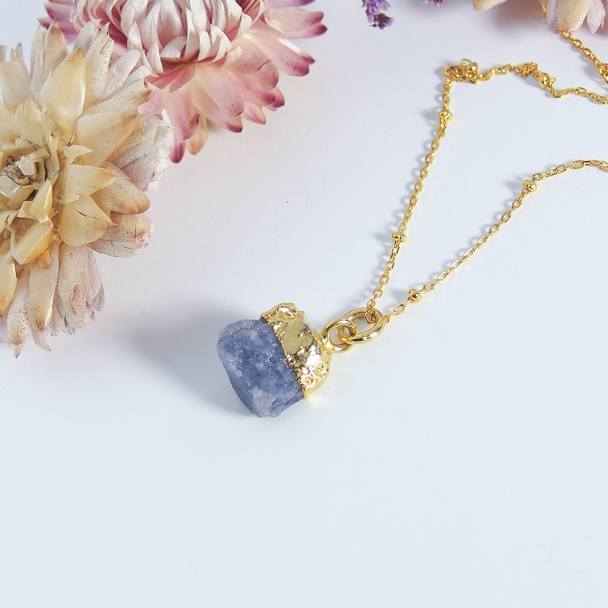 Collier Esprit Libre chaîne tanzanite