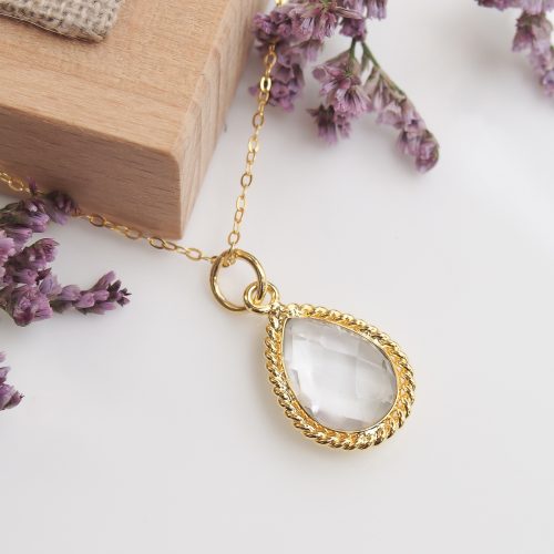 Collier Olympe quartz incolore