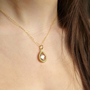 Collier Olympe quartz incolore