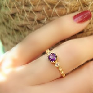 Bague Tiara améthyste