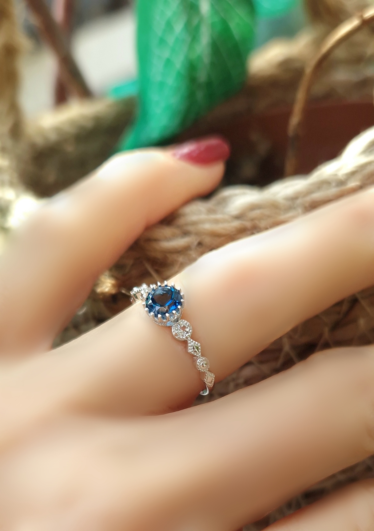 Bague Tiara topaze blue london Bague Tiara topaze blue london
