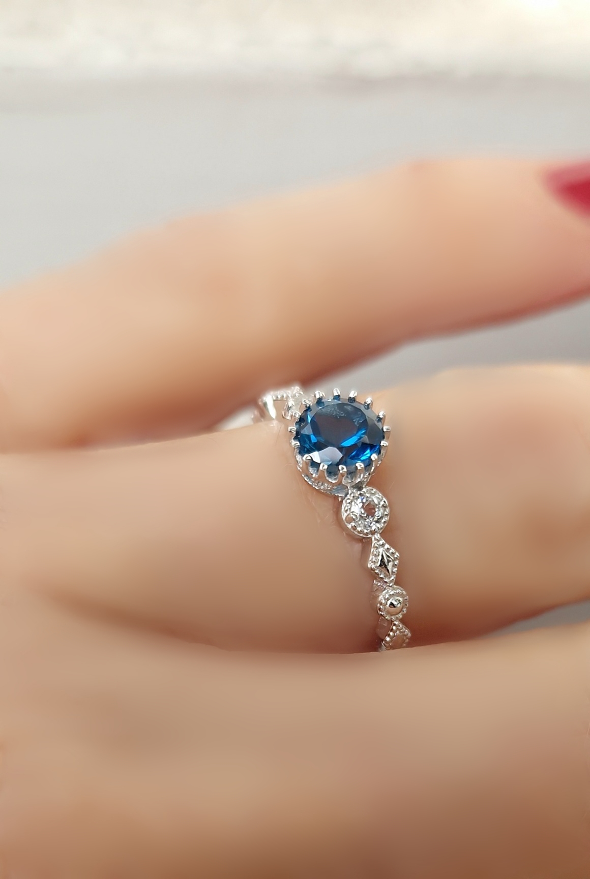 Bague Tiara topaze blue london Bague Tiara topaze blue london